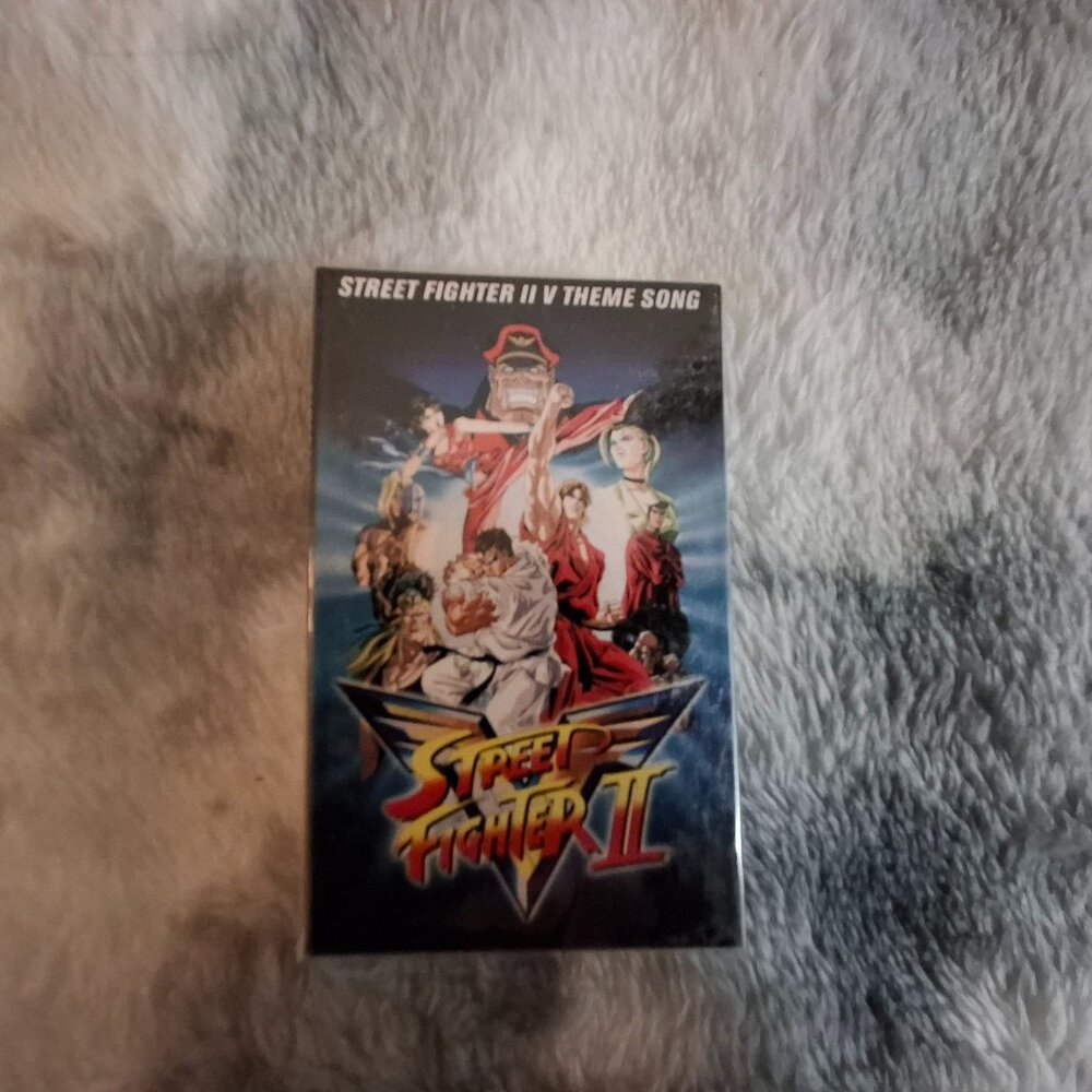 Rare Street Fighter II V Theme Song 1998 Cassette Promotional Tape SEALED